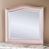 46 Inch Contemporary Style Wooden Frame Mirror, Rose Pink By Casagear Home