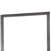 38 Transitional Style Square Wooden Frame Mirror Gray BM235478