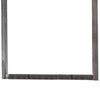 38 Transitional Style Square Wooden Frame Mirror Gray BM235478