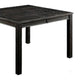 Rectangular Top Wooden Counter Height Table with Block Legs Antique Black BM235495