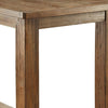 Bar Height Table | Wood Top | Thick Block Legs | Brown BM235498