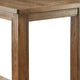 Bar Height Table | Wood Top | Thick Block Legs | Brown BM235498