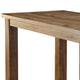 Bar Height Table | Wood Top | Thick Block Legs | Brown BM235498