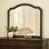 Scalloped Mirror | Molded Details | 43.5" | Brown