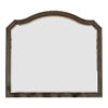 Scalloped Mirror | Molded Details | 43.5" | Brown