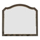 Scalloped Mirror | Molded Details | 43.5" | Brown