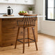 Barstool | Counter Height | Spindle Back | 26" | Brown & Black