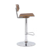 Saddle Seat Metal Barstool with Adjustable Height Brown By Casagear Home BM236368