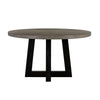 Dining Table | 55" Round | Concrete Top | Gray & Black