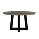Dining Table | 55" Round | Concrete Top | Gray & Black