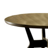 Round Top Wooden Table with Flared Angled Legs Brown BM237128
