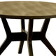 Round Top Wooden Table with Flared Angled Legs Brown BM237128