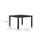 Rectangular Top Counter Height Table with Chamfered Block Legs Gray By Casagear Home BM237135