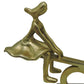 17 Inches Metal Couple on Seesaw Sculpture Gold By Casagear Home BM237380