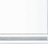 Rectangular Mirror Wall Decor with Faux Crystals and Triangular Top, Silver