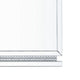 Rectangular Mirror Wall Decor with Faux Crystals and Triangular Top, Silver