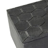 Rectangular Marble Box with Bee Accent and Hexagonal Patten Black By Casagear Home BM238158