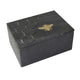 Marble Box | Rectangular | Bee Accent | Hex Pattern | Black