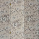 Room Divider | 71" | 3 Panel Fabric | Floral Print | Gray
