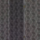 71 Inch 3 Panel Fabric Room Divider with Geometric Print, Black