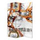 Room Divider | 72" | 3 Panel Canvas | Splash Print | Multicolor