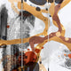 Room Divider | 72" | 3 Panel Canvas | Splash Print | Multicolor