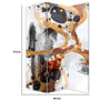 Room Divider | 72" | 3 Panel Canvas | Splash Print | Multicolor