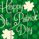 72 Inch 3 Panel Canvas St Patricks Day Print Room Divider,Green BM238287