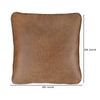 Accent Pillow | 20 x 20 | Faux Leather | Set of 4 | Brown