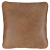 20 x 20 Leatherette Accent Pillow, Set of 4, Brown By Casagear Home