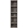 Pier Shelf | 72’’ | 5 Tier Wood | Adjustable Shelves | Gray BM238403