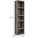 Pier Shelf | 72’’ | 5 Tier Wood | Adjustable Shelves | Gray BM238403