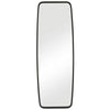 60 Inch Full Length Metal Frame Contemporary Mirror, Black By Casagear Home