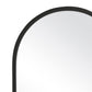 20 Inch Contemporary Style Oblong Shape Mirror, Black By Casagear Home