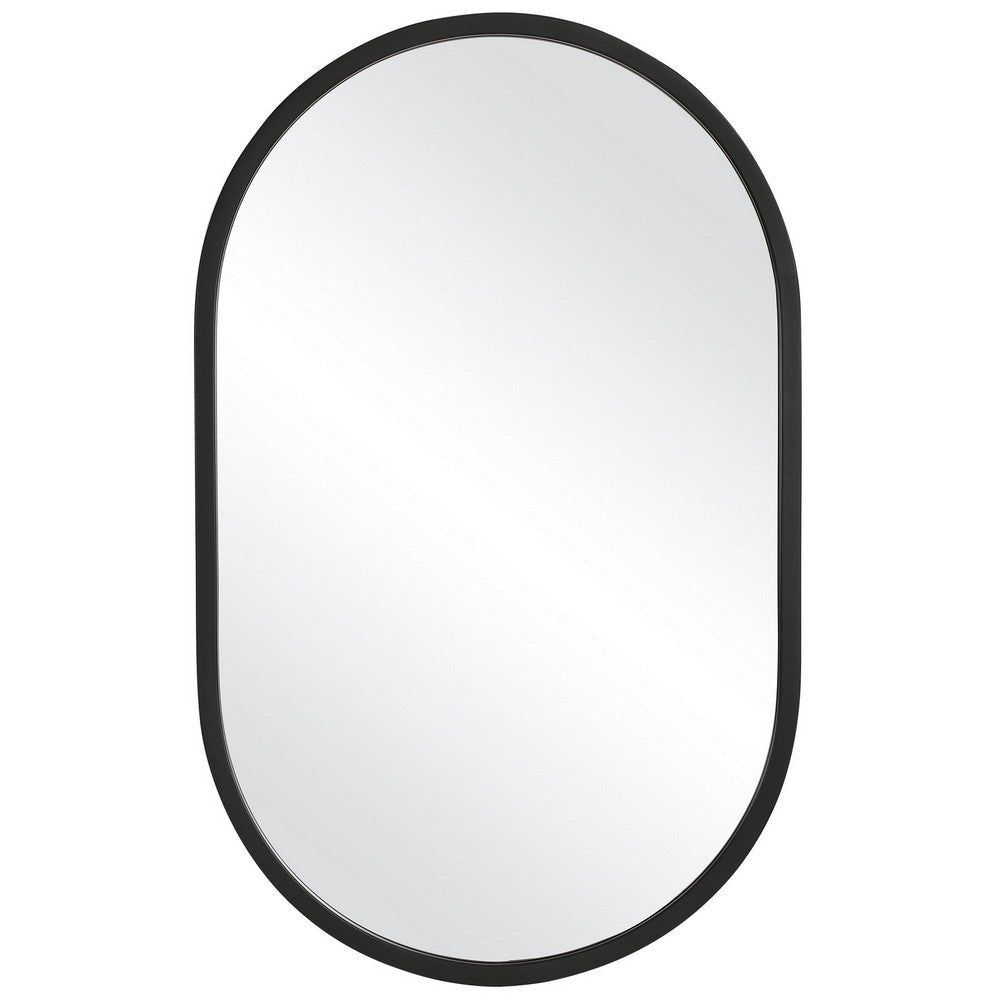 Mirror | 20" | Contemporary | Oblong Shape | Black