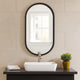 Mirror | 20" | Contemporary | Oblong Shape | Black