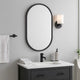 Mirror | 20" | Contemporary | Oblong Shape | Black