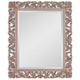 Mirror | Rectangular | Filigree Carved Frame | Natural Brown