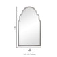 Sleek Elongated Quatrefoil Frame Mirror Silver By Casagear Home BM239294