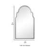 Sleek Elongated Quatrefoil Frame Mirror Silver By Casagear Home BM239294