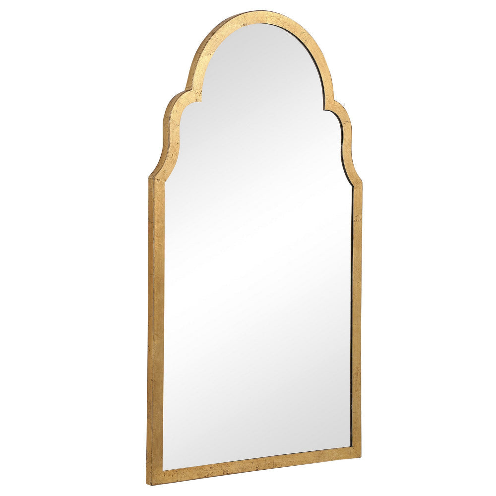Mirror | Quatrefoil Frame | Sleek Elongated | Gold BM239295