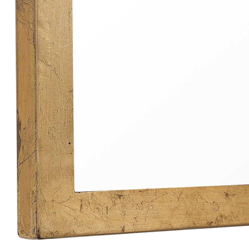 Mirror | Quatrefoil Frame | Sleek Elongated | Gold BM239295