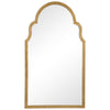 Mirror | Quatrefoil Frame | Sleek Elongated | Gold
