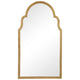 Mirror | Quatrefoil Frame | Sleek Elongated | Gold
