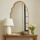 Mirror | Quatrefoil Frame | Sleek Elongated | Gold