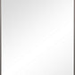 Rectangular Thin Wooden Frame Mirror Gunmetal Gray By Casagear Home BM239302