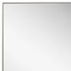 Rectangular Thin Wooden Frame Mirror Silver By Casagear Home BM239306