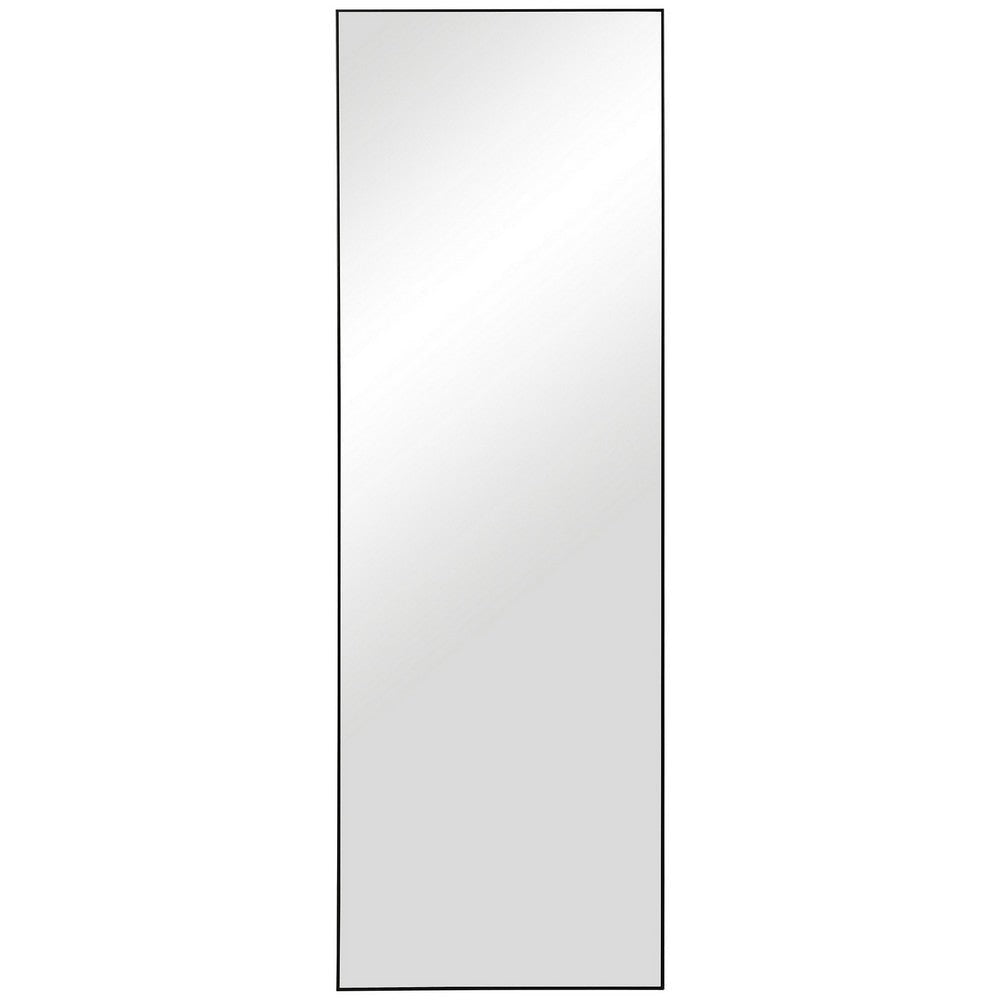 Long Mirror | Rectangular | Thin Polystyrene Frame | Black
