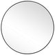 Mirror | Round | Sleek Metal Frame | Black