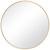 Mirror | Round | Sleek Metal Frame | Gold